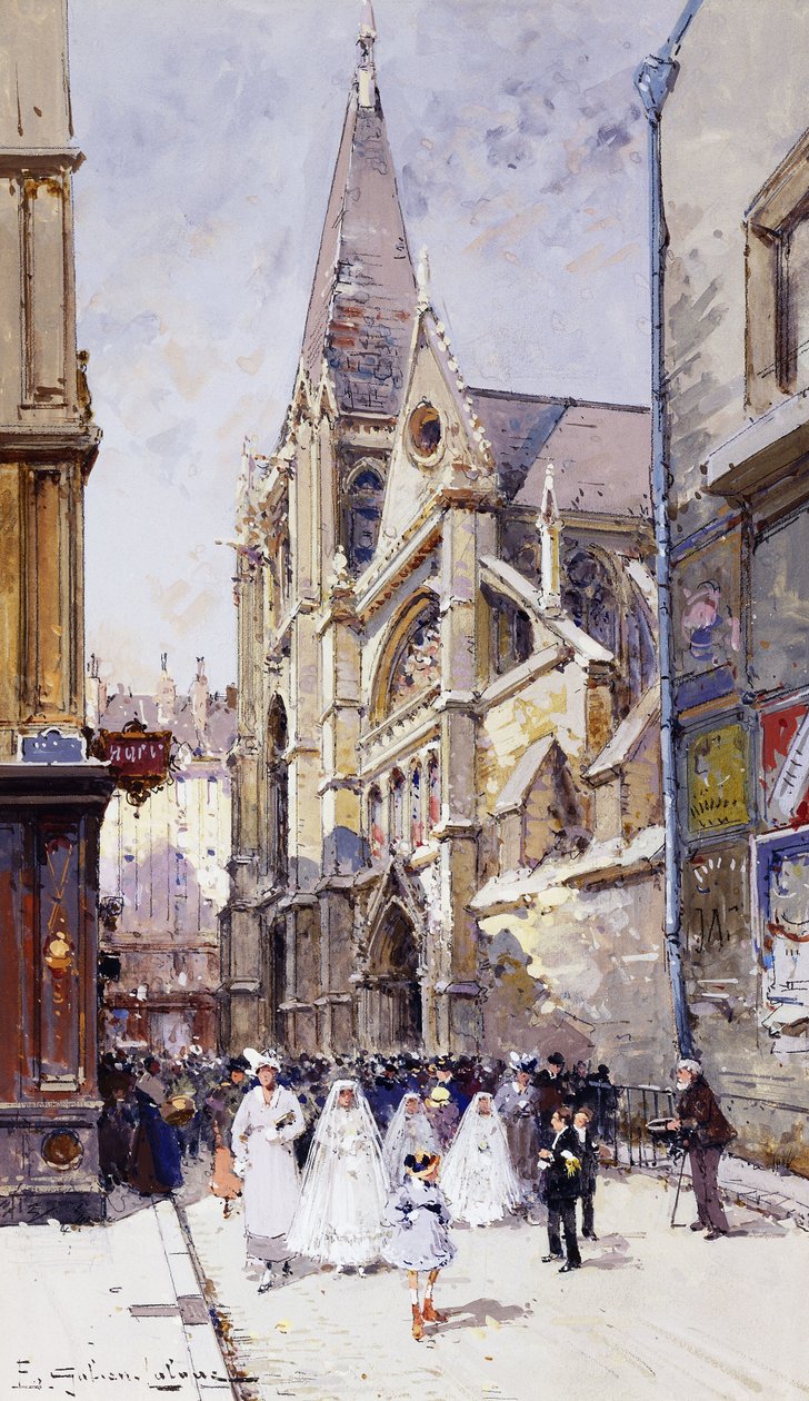 Komuniści w Paryżu autorstwa Eugene Galien Laloue