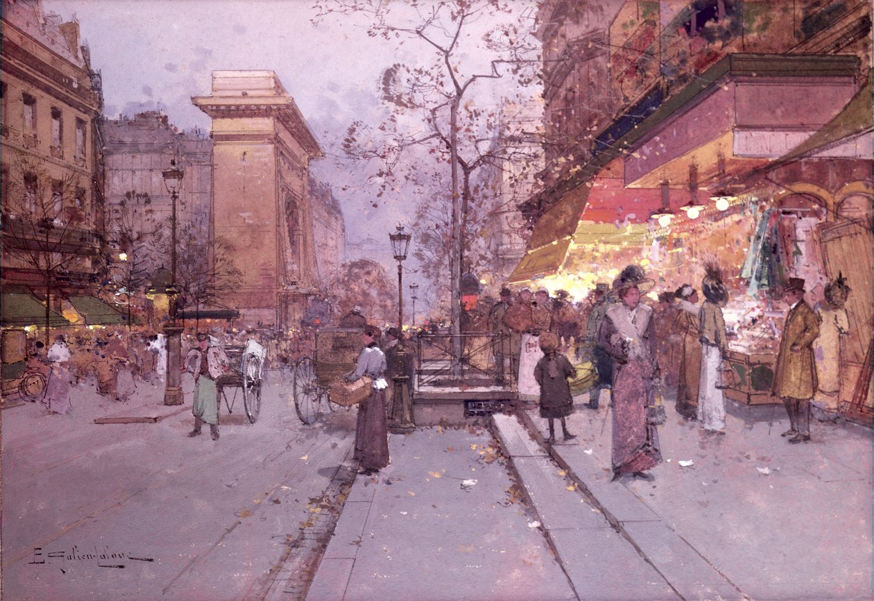 Brama św. Denisa autorstwa Eugene 1854 1941 Galien Laloue