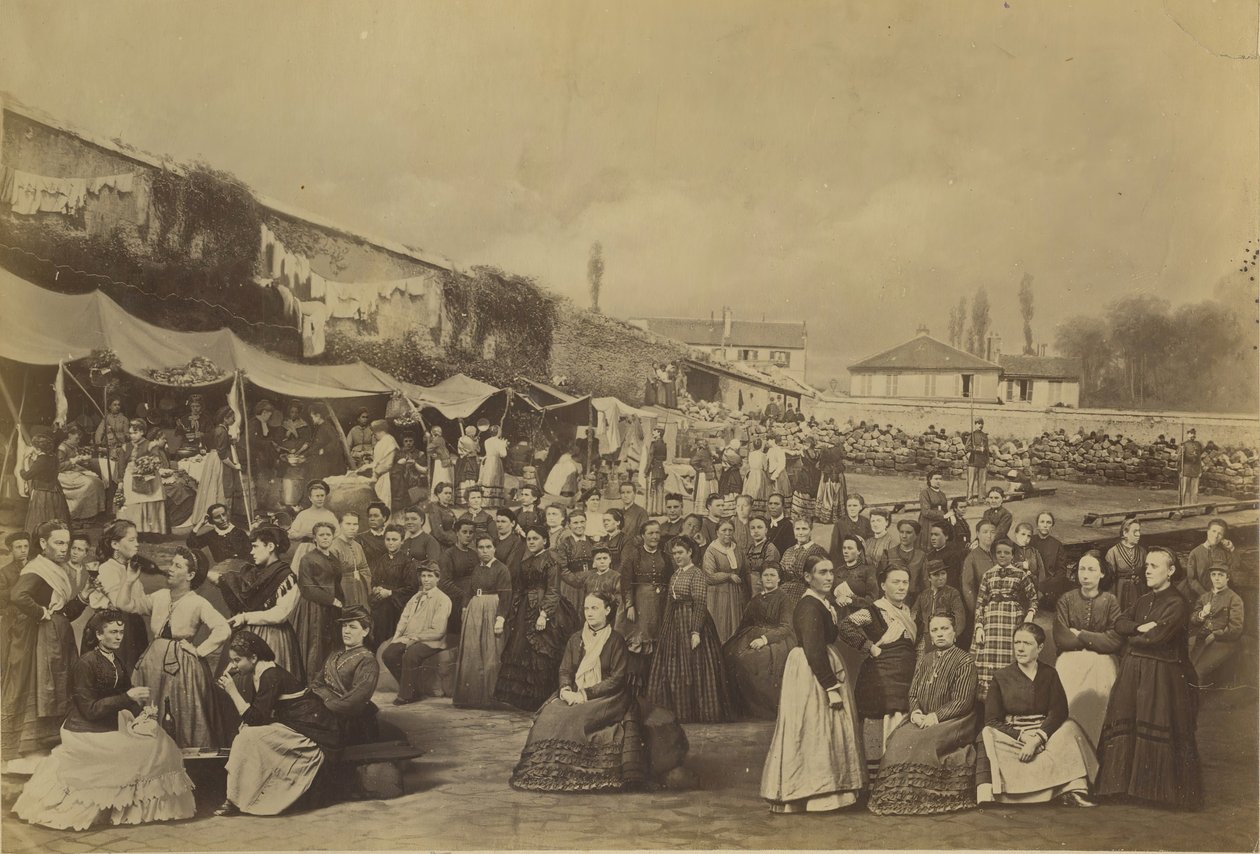 Prison des Chantiers, 15 sierpnia 1871, Wersal, 1870-71. autorstwa Eugene Appert