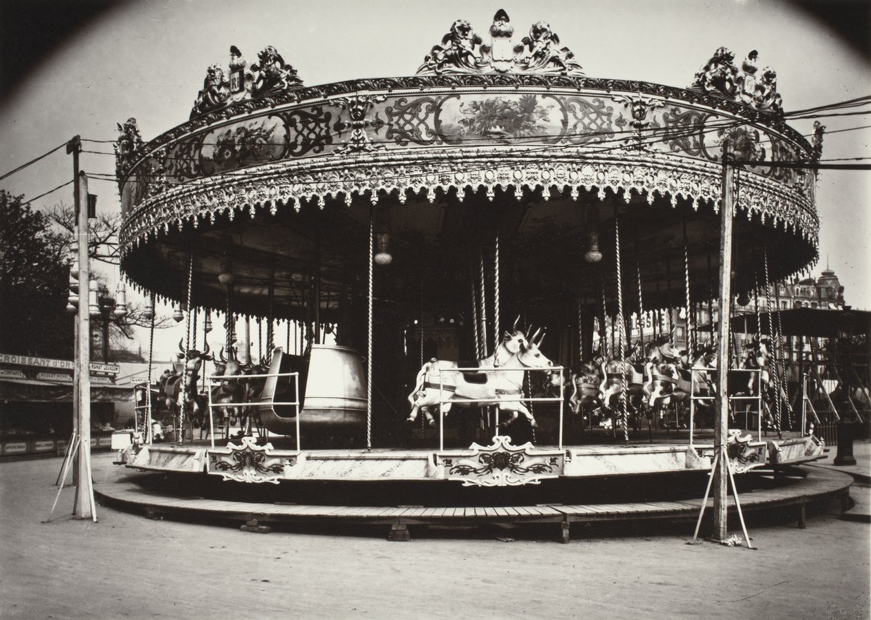 Karuzela autorstwa Eugène Atget