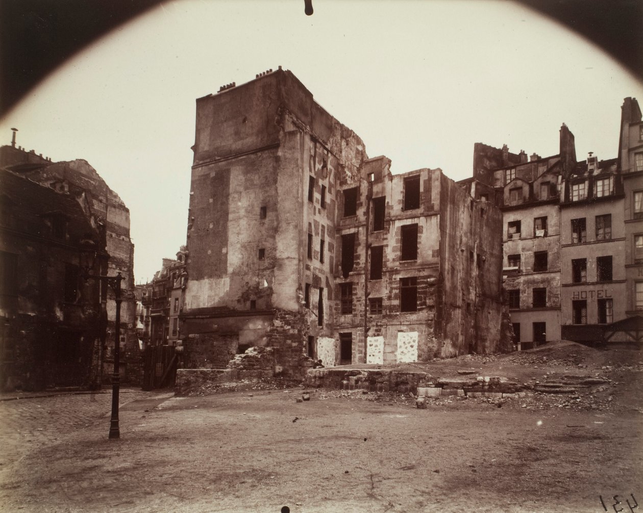 Róg, rue du Cimetière Saint-Benoît autorstwa Eugène Atget