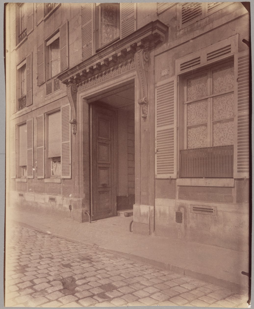 Hôtel Richelieu, 18 quai de Béthune autorstwa Eugène Atget