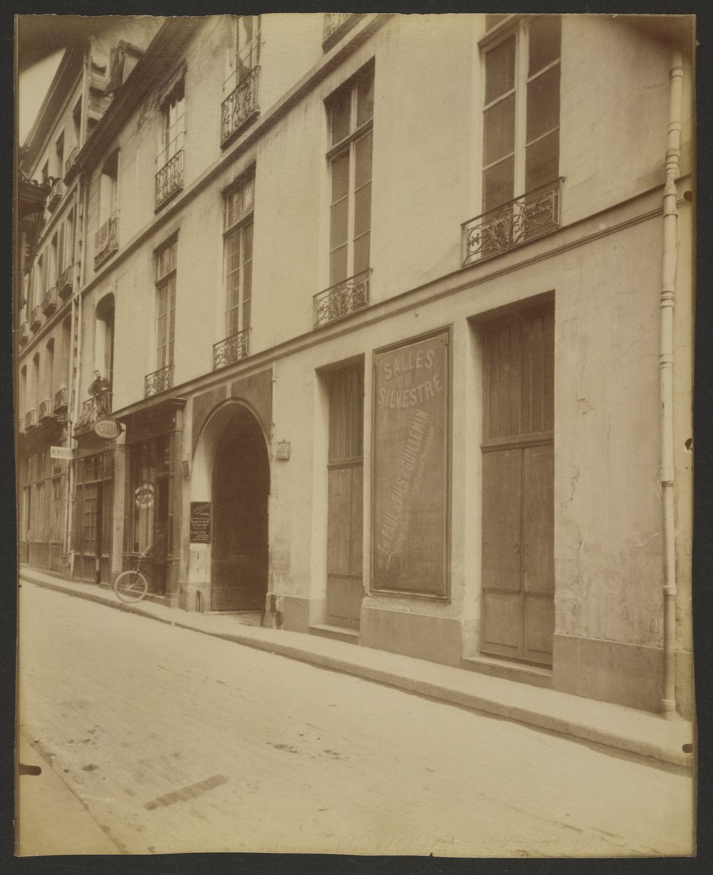Hôtel de la Guillonière, Rue des Bons-Enfants 28, Richelieu mieszkał tutaj (1°) autorstwa Eugène Atget