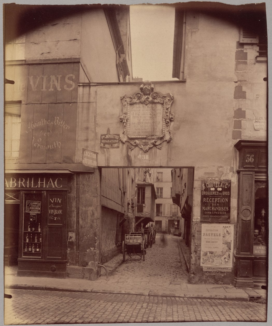 Zaułek Barbette autorstwa Eugène Atget