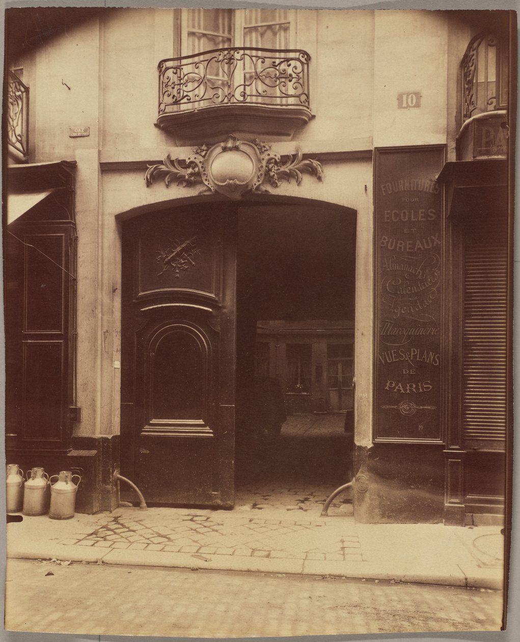 Dom, 10 rue du Petit-Pont, rozebrany autorstwa Eugène Atget