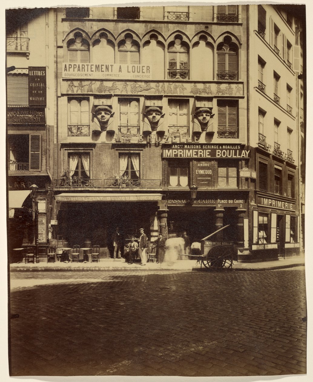 Dom, Place du Caire 2 (budynek, Place du Caire) autorstwa Eugène Atget