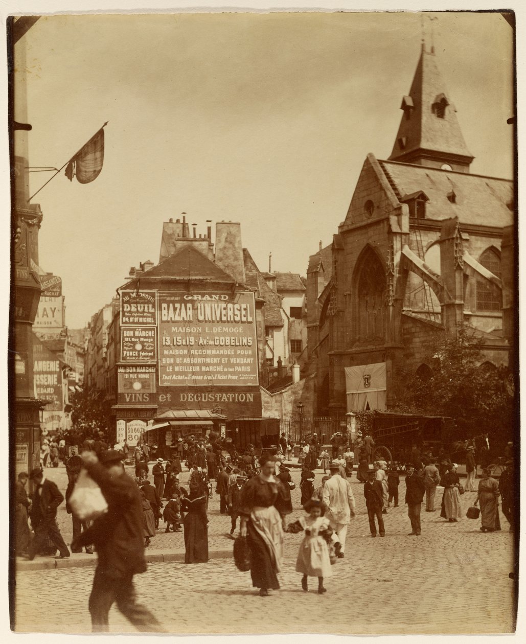 [Place Saint-Médard] autorstwa Eugène Atget