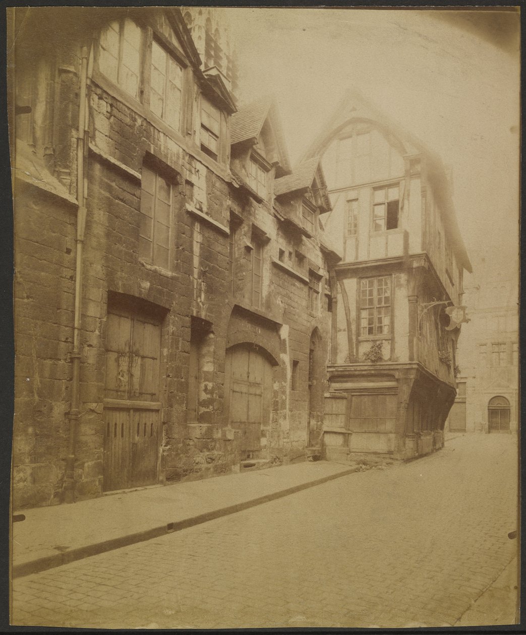 Rouen, dom przy rue Saint-Romain autorstwa Eugène Atget
