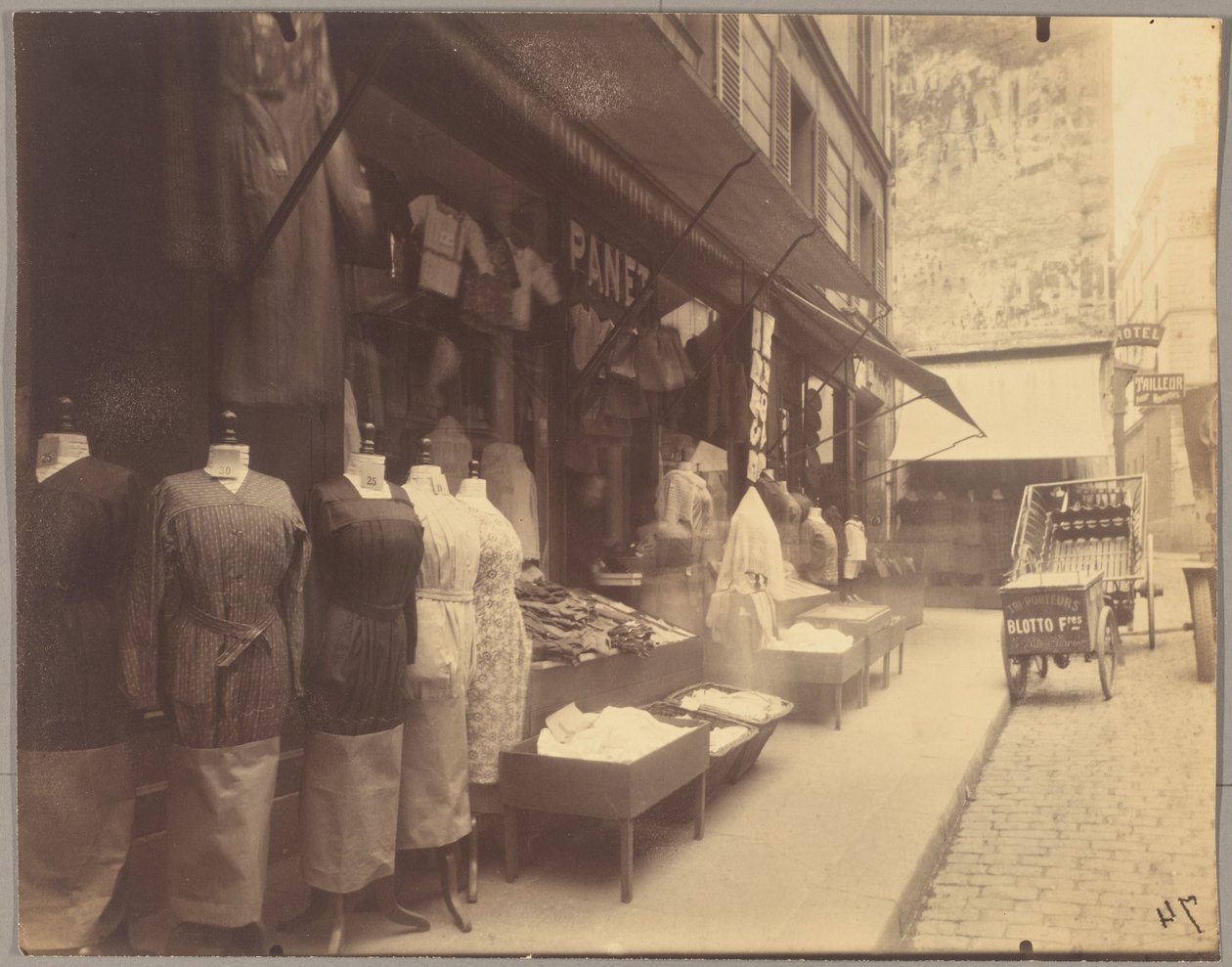 Ulica Mouffetard autorstwa Eugène Atget