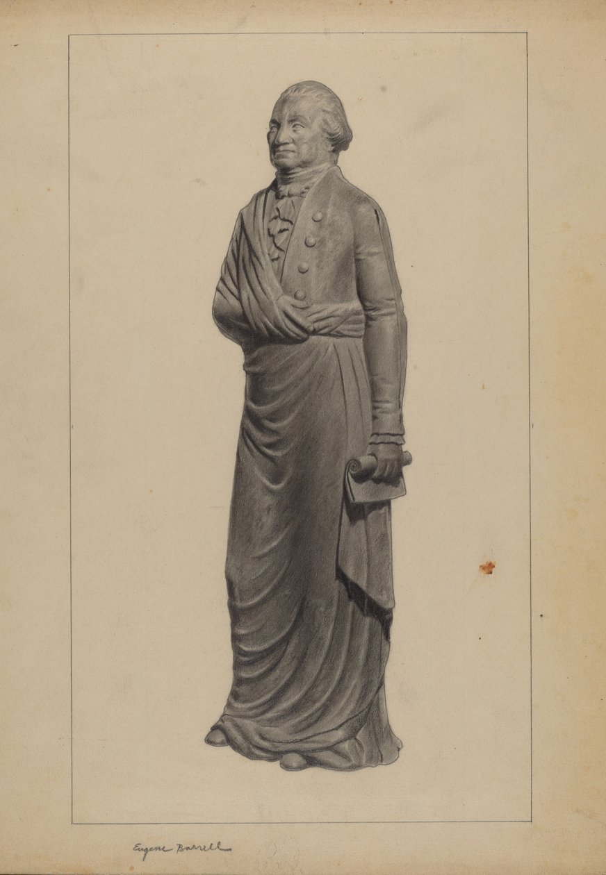 Żeliwna figura autorstwa Eugene Barrell