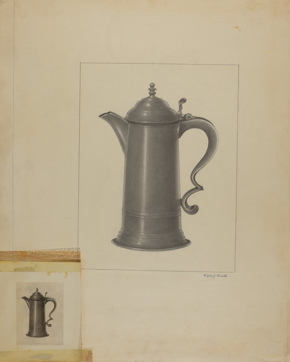 Cynowa flaga autorstwa Eugene Barrell