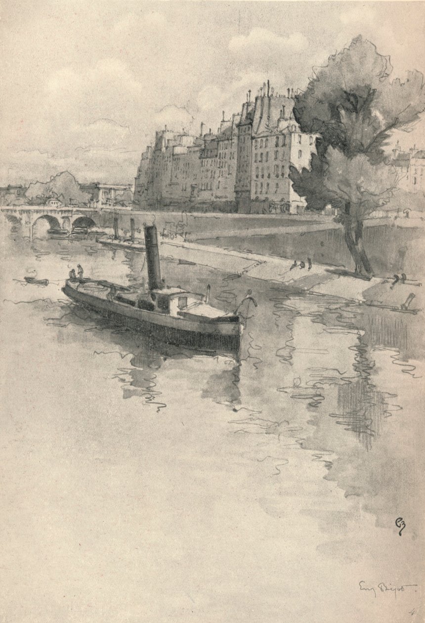 Quai des Orfevres, 1915 autorstwa Eugene Bejot