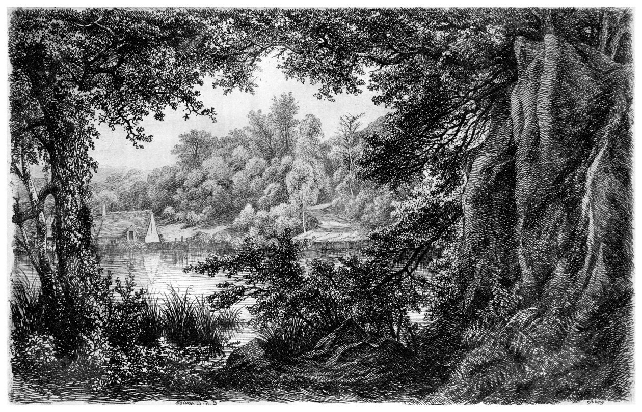 La Chaumiere, c1825-1885 1924 autorstwa Eugene Bléry