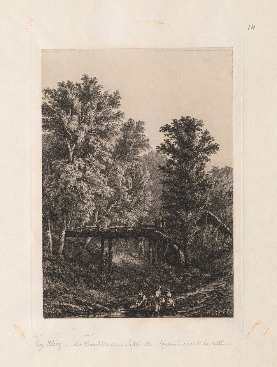 Praczki, 1838. autorstwa Eugene Bléry