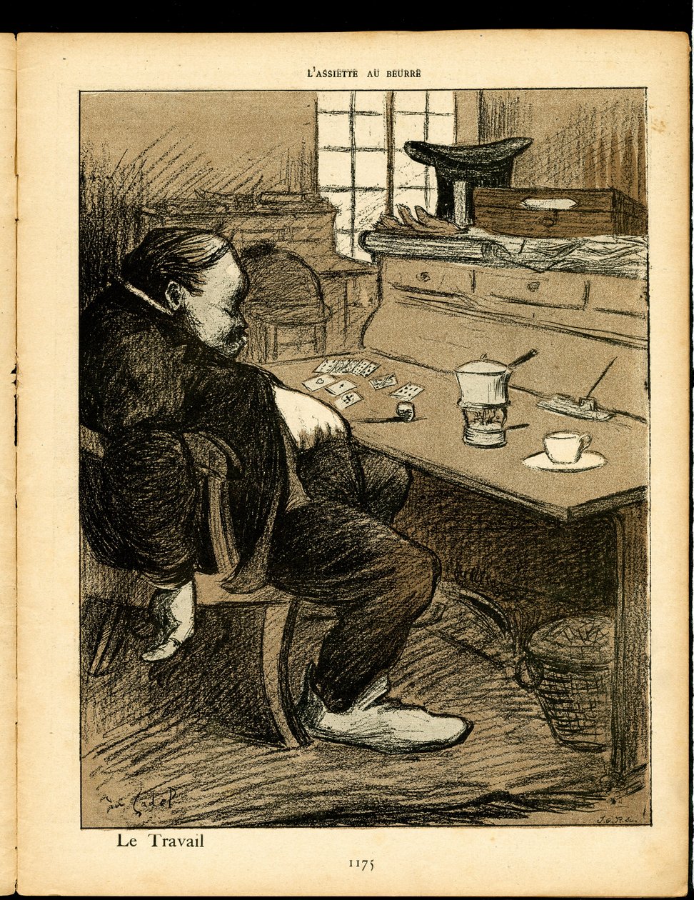 Butter Plate”, nr 71, Satyryczne w Kolorach autorstwa Eugene Cadel