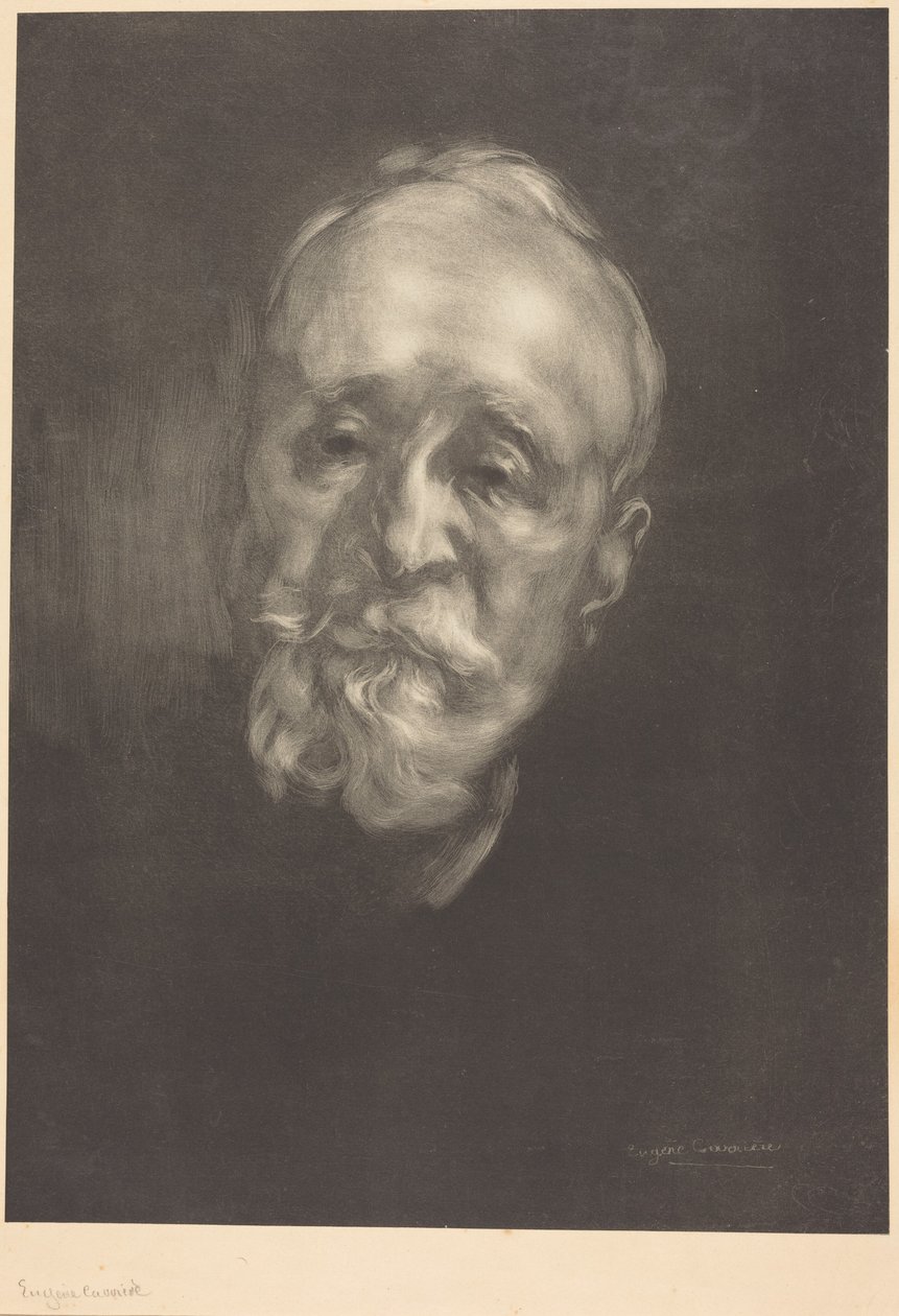 Pierre Puvis de Chavannes autorstwa Eugène Carrière
