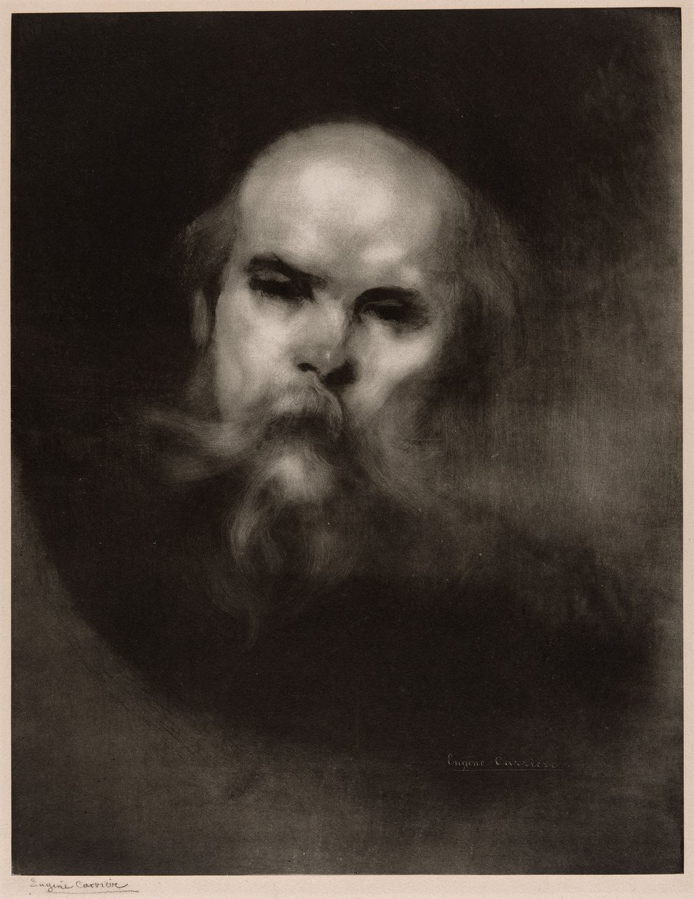 Portret Paula Verlaine autorstwa Eugène Carrière