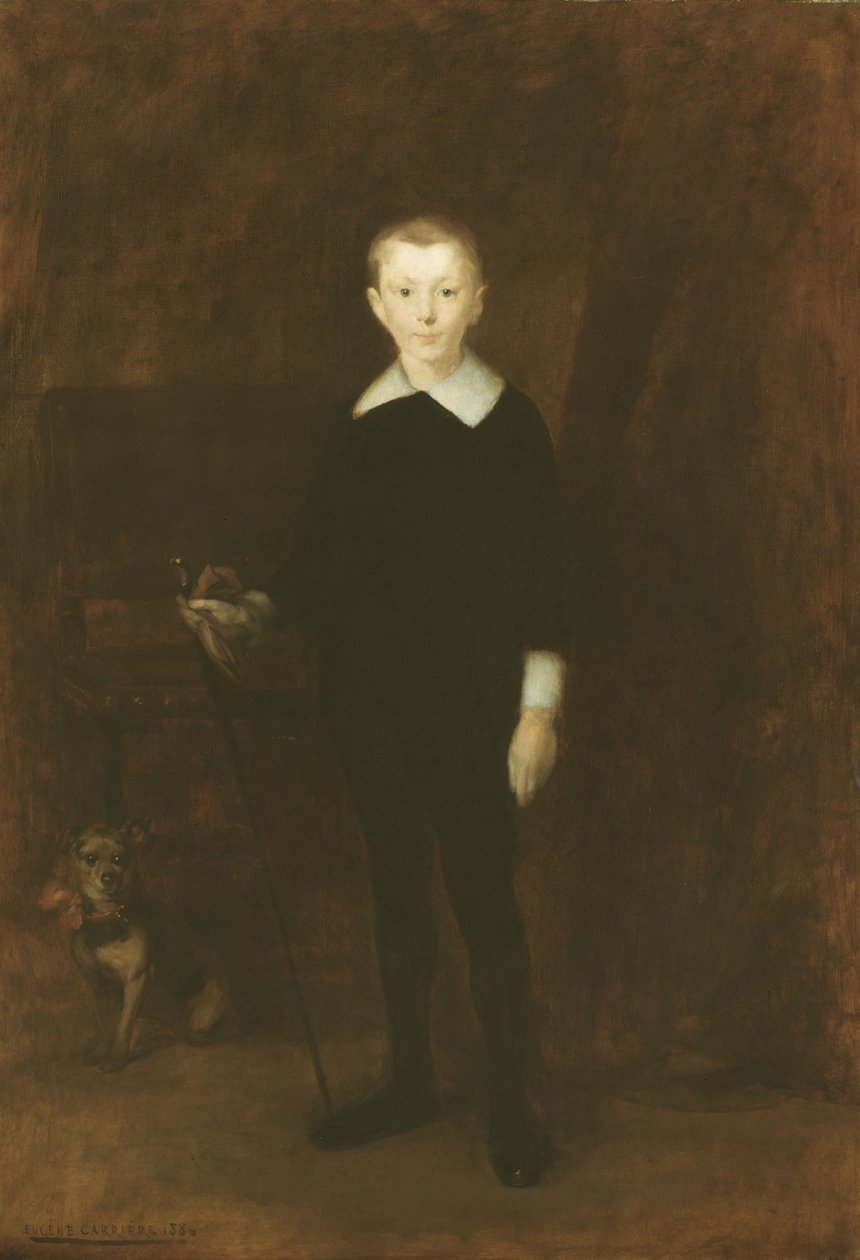 Portret chłopca autorstwa Eugène Carrière