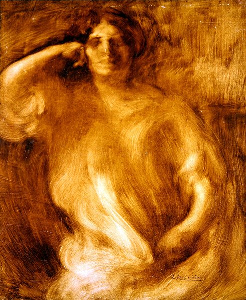 Portret Matki Artysty, Madame Carriere (olej na płótnie) autorstwa Eugène Carrière