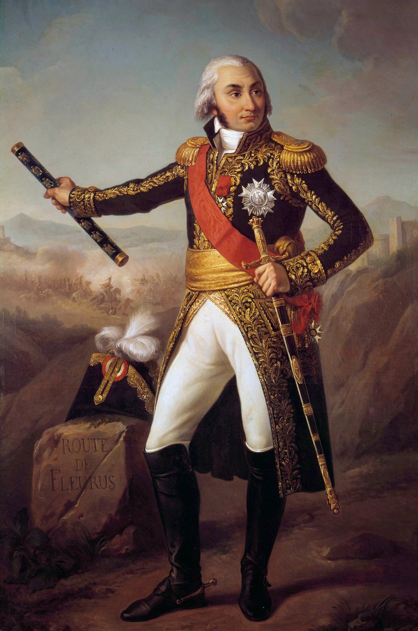 Pełnowymiarowy portret Jeana Baptiste, hrabiego Jourdana, marszałka cesarstwa w 1804 (1762-1833) Obraz Eugene Louis Charpentier (1811-1890) 1856, 2,15 x 1,4 m. autorstwa Eugene Charpentier