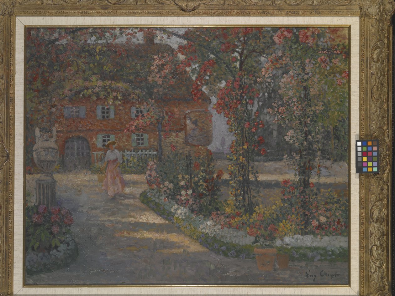 Le Mazet w Juan-les-Pins (olej na płótnie) autorstwa Eugene Chigot