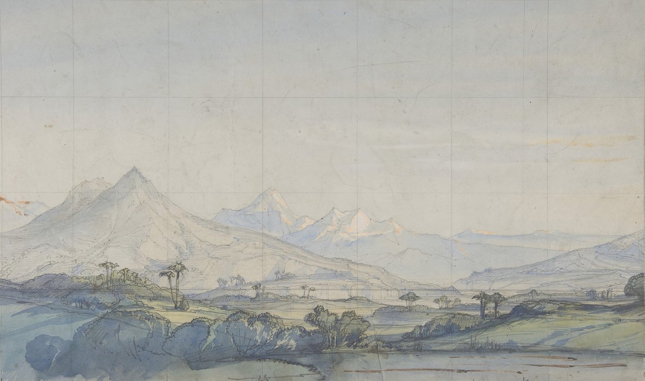 Projekt scenografii w Operze, Paryż, 1828-90. autorstwa Eugene Ciceri