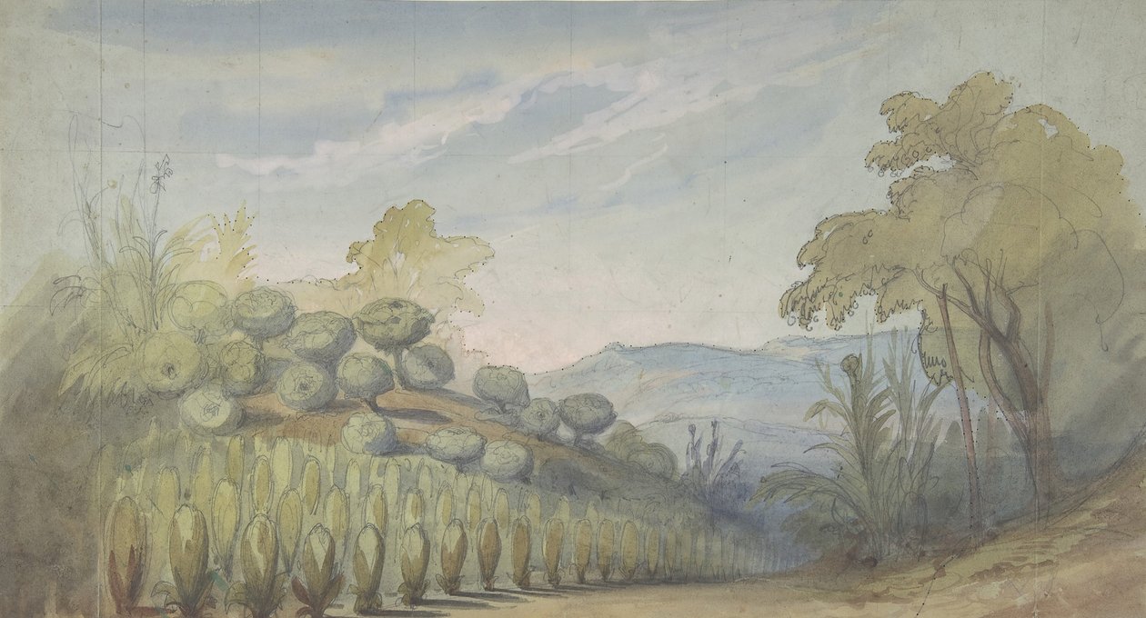Projekt scenografii w Operze, Paryż, 1830-90. autorstwa Eugene Ciceri