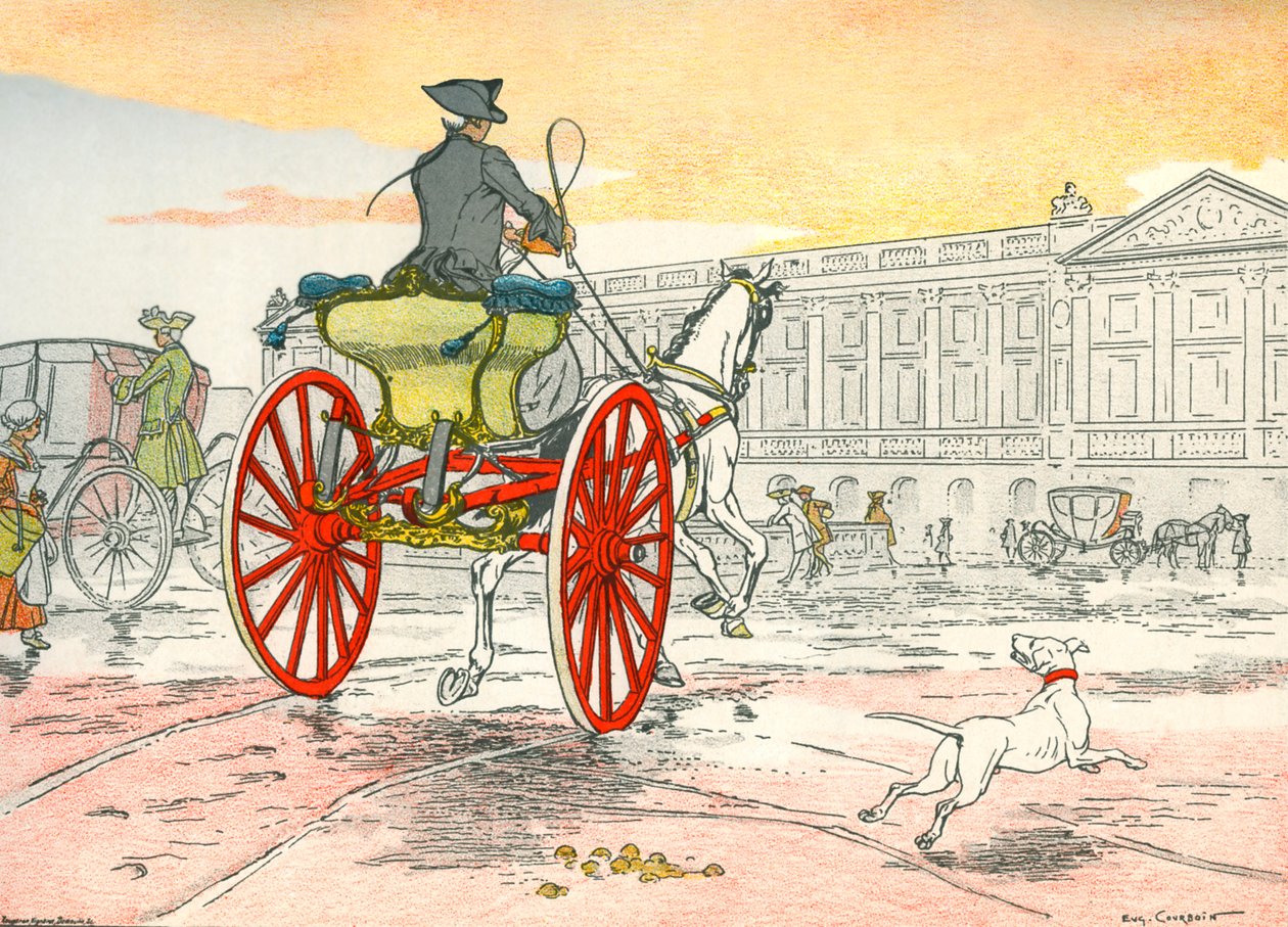 Kuja jednokonna za panowania Ludwika XV autorstwa Eugene Courboin