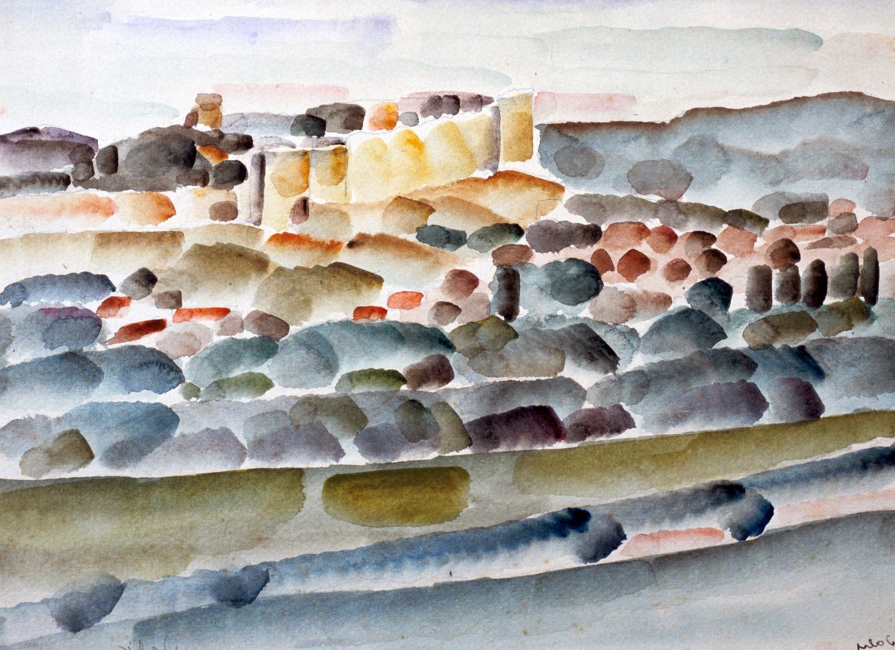 „Przejście przez zamek-fort”, c1918-1936 autorstwa Eugene Dabit