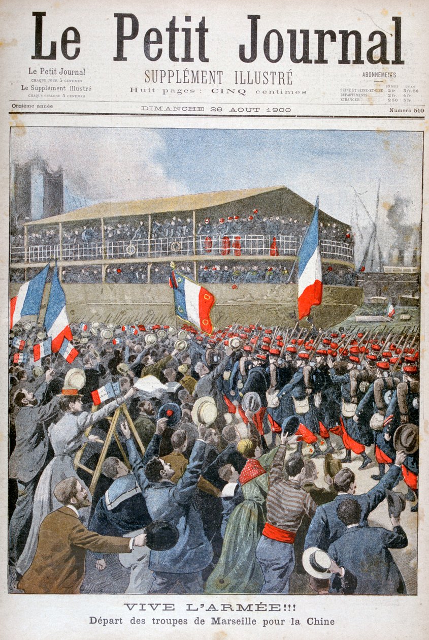 Wojska francuskie wyruszające do Chin, 1900 autorstwa Eugene Damblans