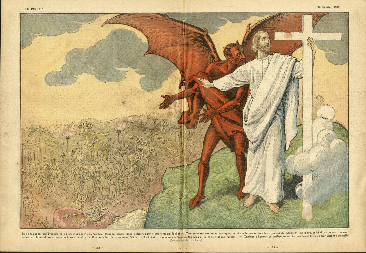 Ilustracja Eugene Damblansa (1865-1945) w Le Pelerin autorstwa Eugene Damblans
