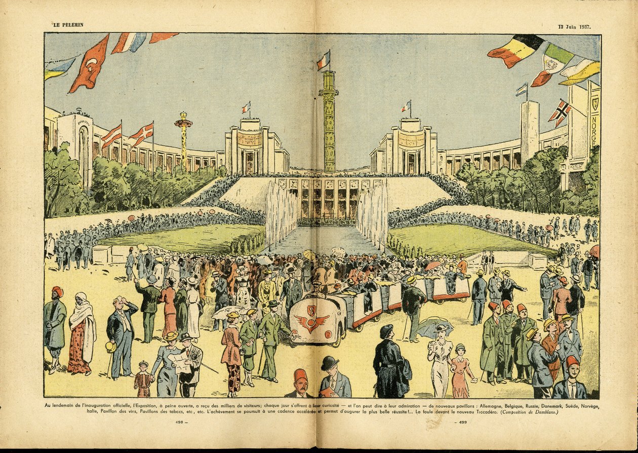 Ilustracja Eugene Damblansa (1865-1945) w Le Pelerin autorstwa Eugene Damblans
