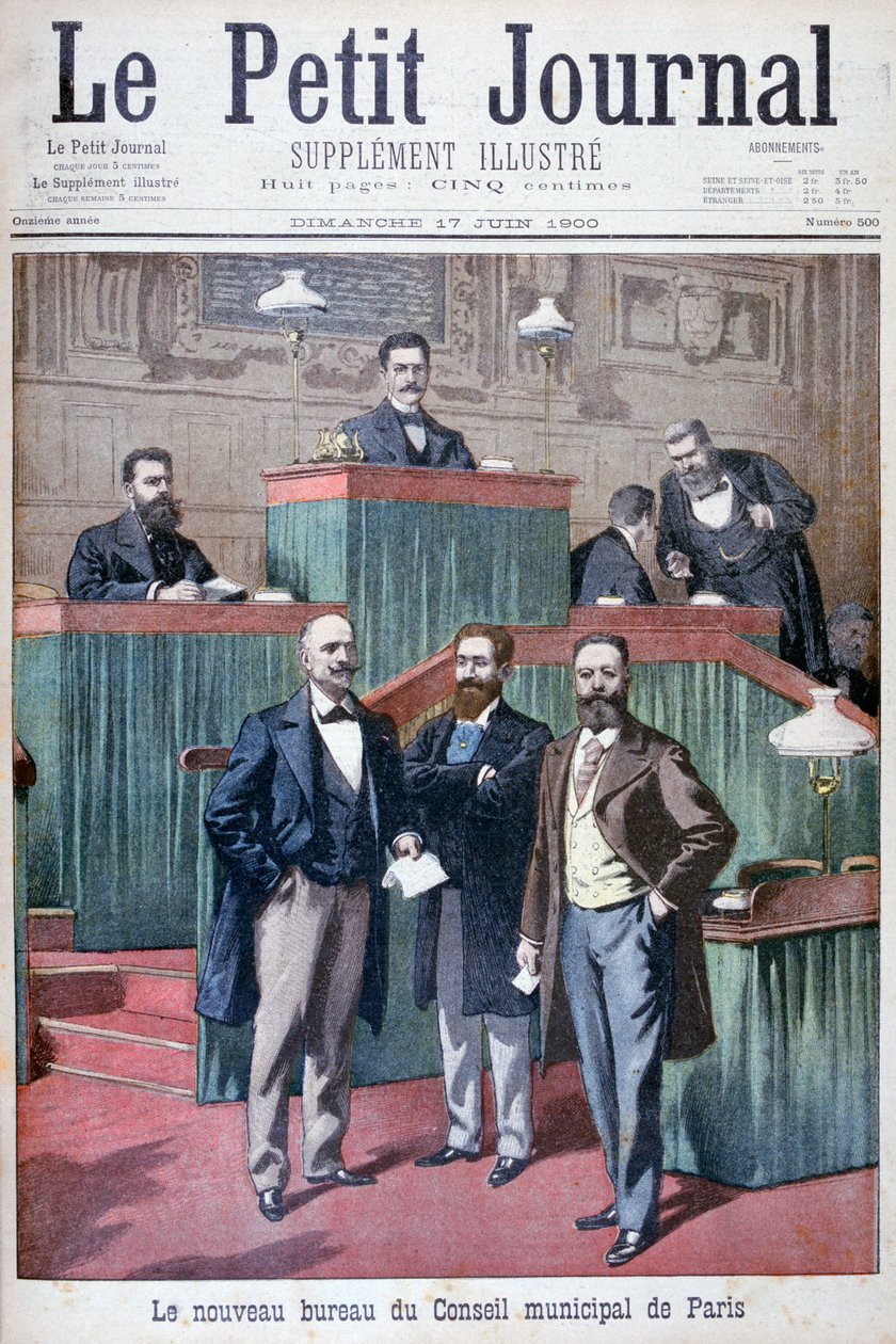 Nowa rada miejska Paryża, 1900 autorstwa Eugene Damblans