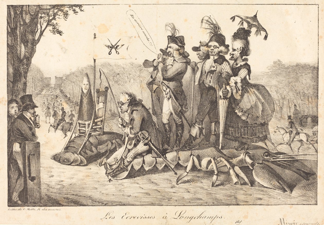 Raki w Longchamps, 1822. Twórcy: Eugene Delacroix, Charles Etienne Pierre Motte. autorstwa Eugene Delacroix, Charles Etienne Pierre Motte