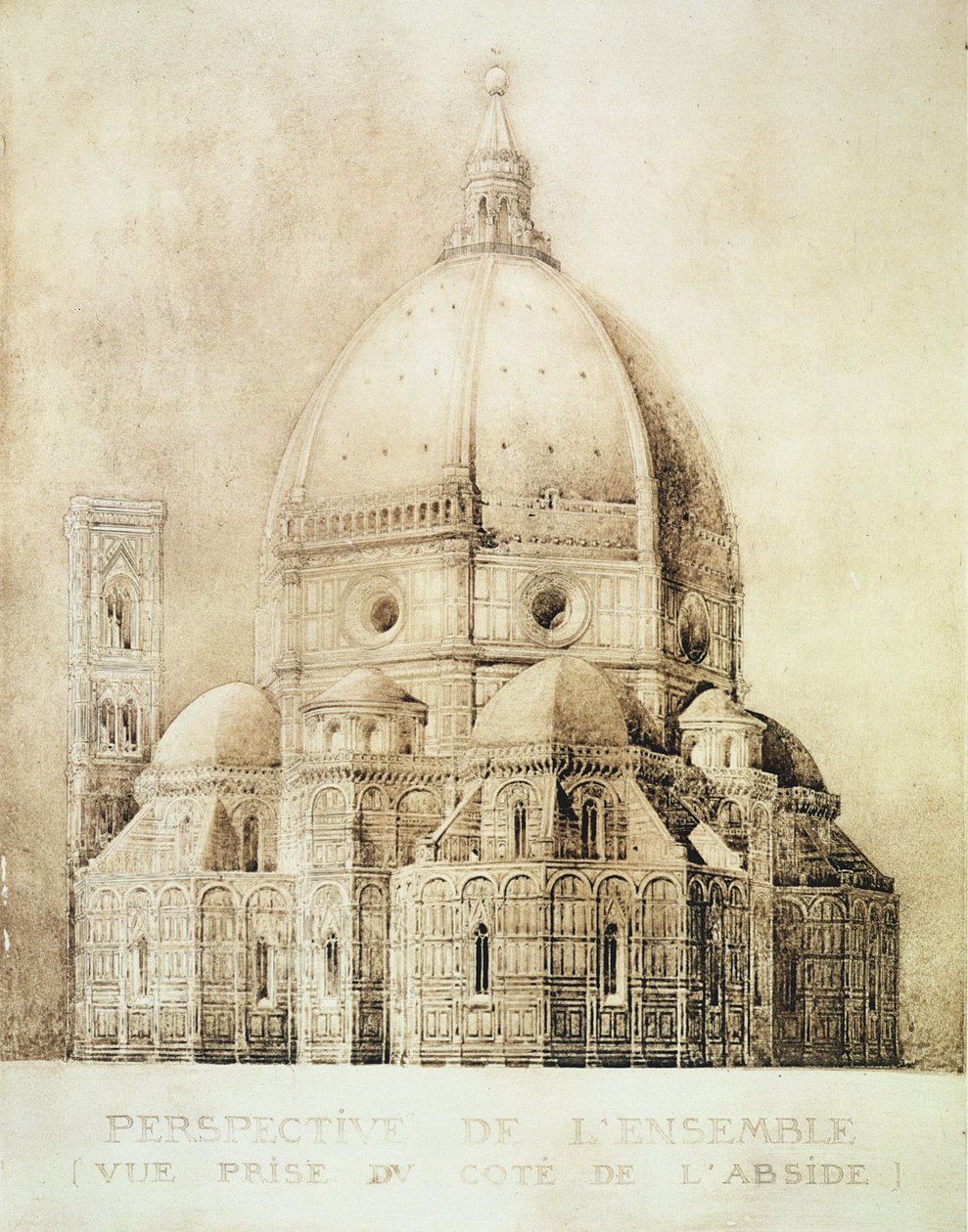 Katedra we Florencji od wschodu, z "Fragments d