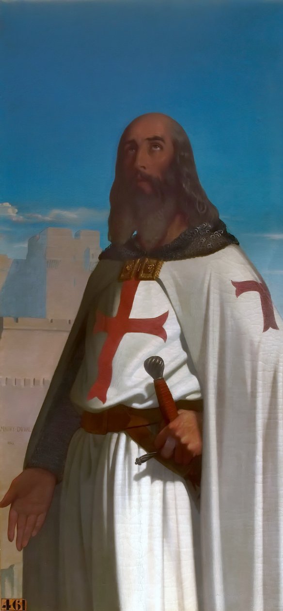 Jacques de Molay, wielki mistrz templariuszy autorstwa Eugene Emmanuel Amaury Duval