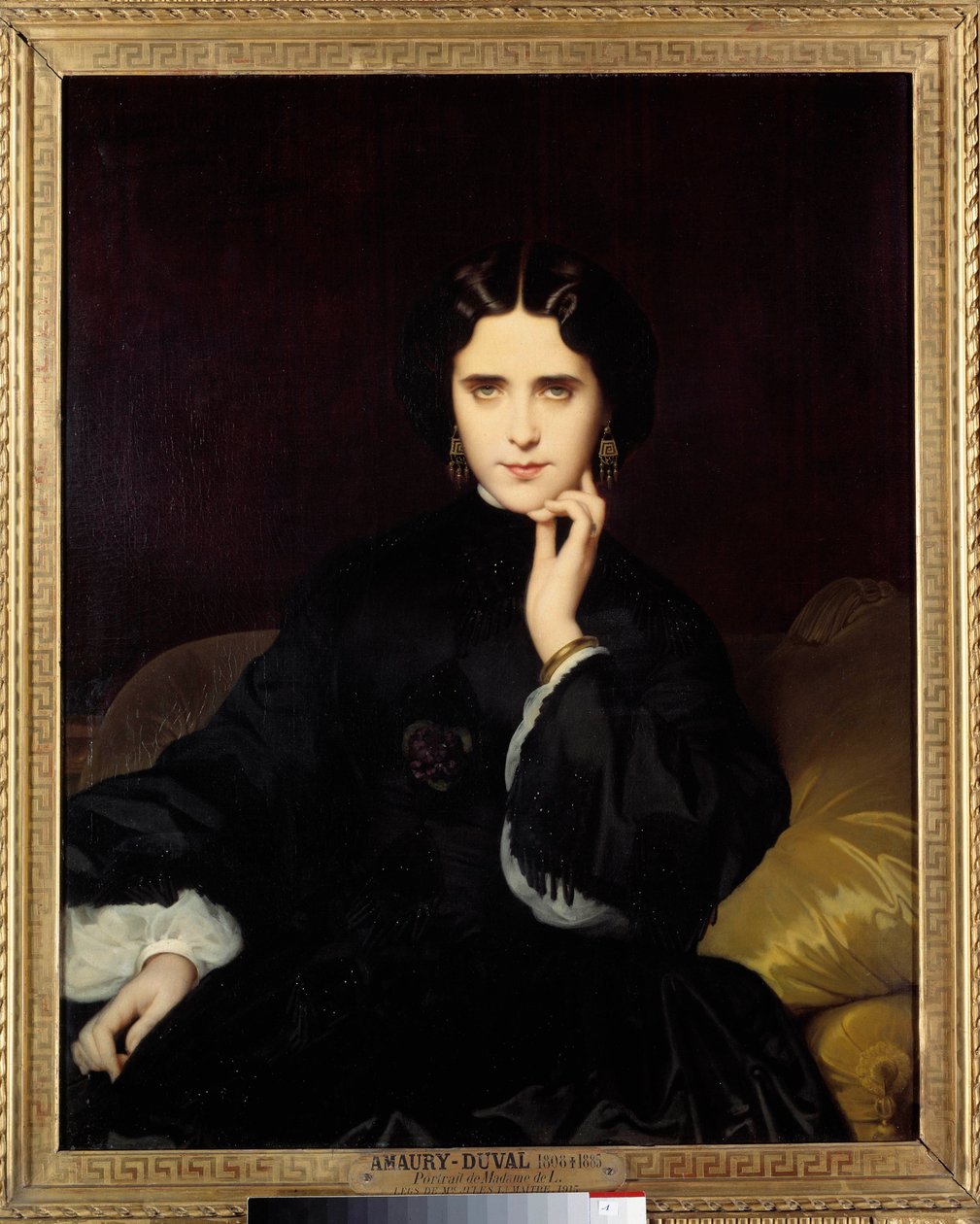 Portret Madame de Loynes (1837-1908) Prowadziła ważny salon literacki i polityczny. Obraz Eugene Amaury-Duval (1808-1885) 1862 Nd. 0,82x1m. Paryż, Muzeum Orsay autorstwa Eugene Emmanuel Amaury Duval