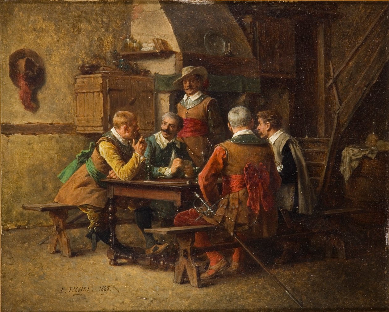 Po służbie, 1885 autorstwa Eugene Fichel
