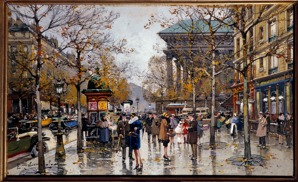 Widok na bulwar włoskich w Paryżu Obraz Eugene Galien Leloue (Galien-Leloue) (1854-1941) Cholet XX wieku, Musee des Beaux Arts autorstwa Eugene Galien Laloue