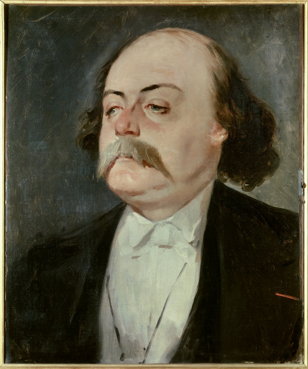 Portret Gustawa Flauberta (1821 - 1880), francuskiego pisarza, ok. 1865. Obraz Eugene Giraud (1806-1881) autorstwa Eugene Giraud