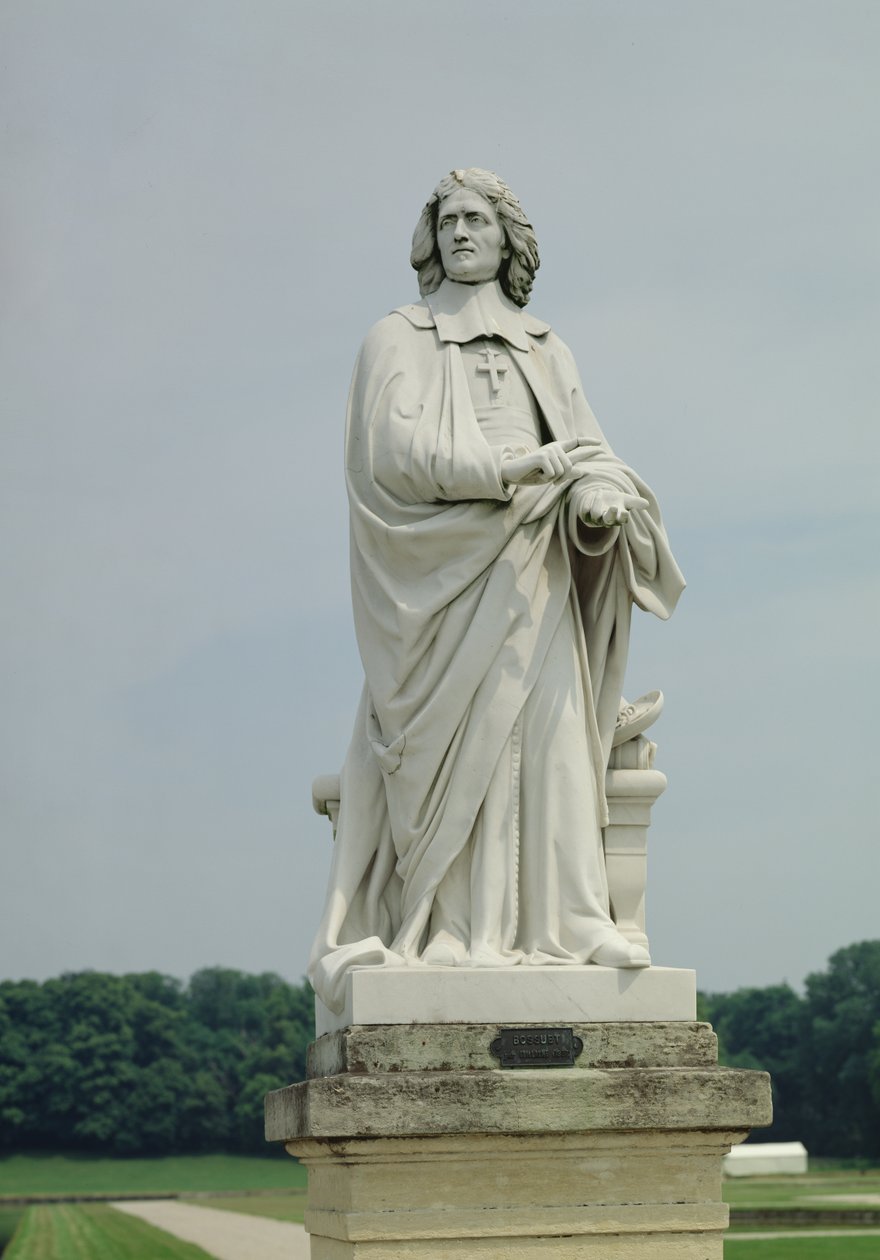 Posąg Jacquesa Benigne Bossueta (1627-1704) (marmur) autorstwa Eugene Guillaume