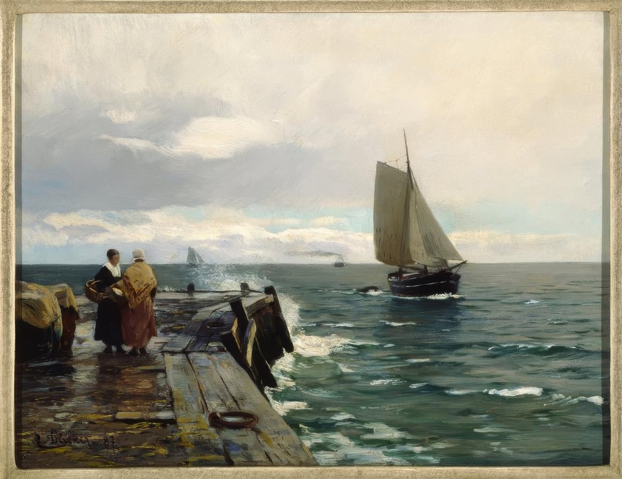 E. Dücker, Na wybrzeżu Bałtyku autorstwa Eugene Gustav Dücker