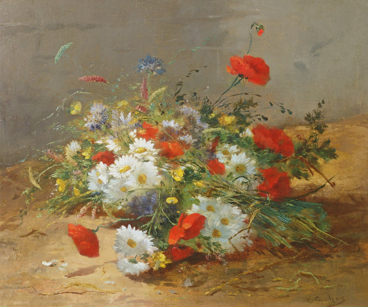 Studium kwiatów autorstwa Eugene Henri Cauchois