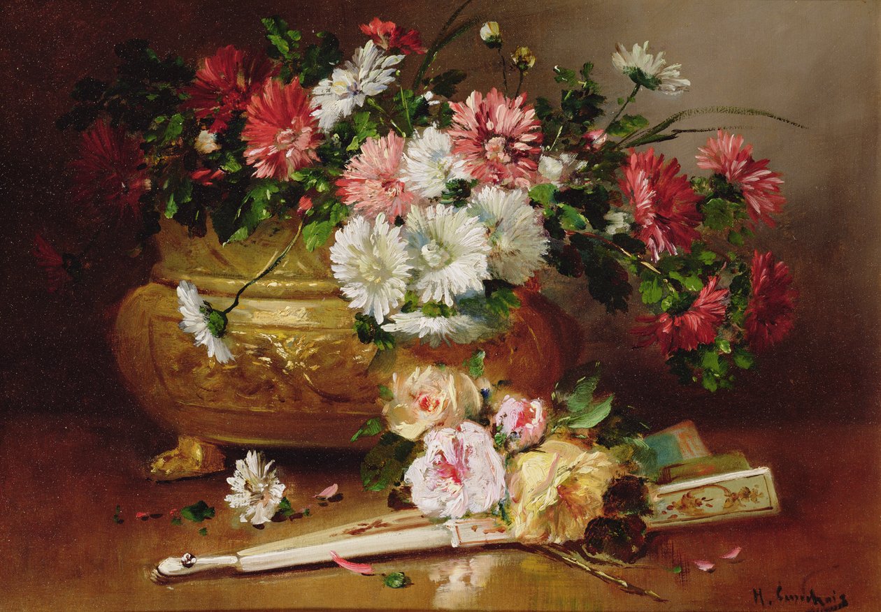 Martwa natura z wentylatorem autorstwa Eugene Henri Cauchois