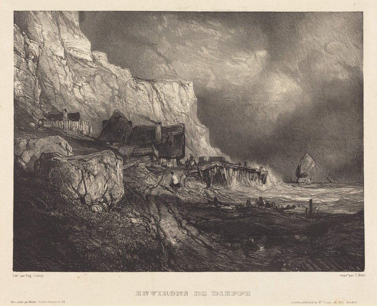 Okolice Dieppe autorstwa Eugene Isabey