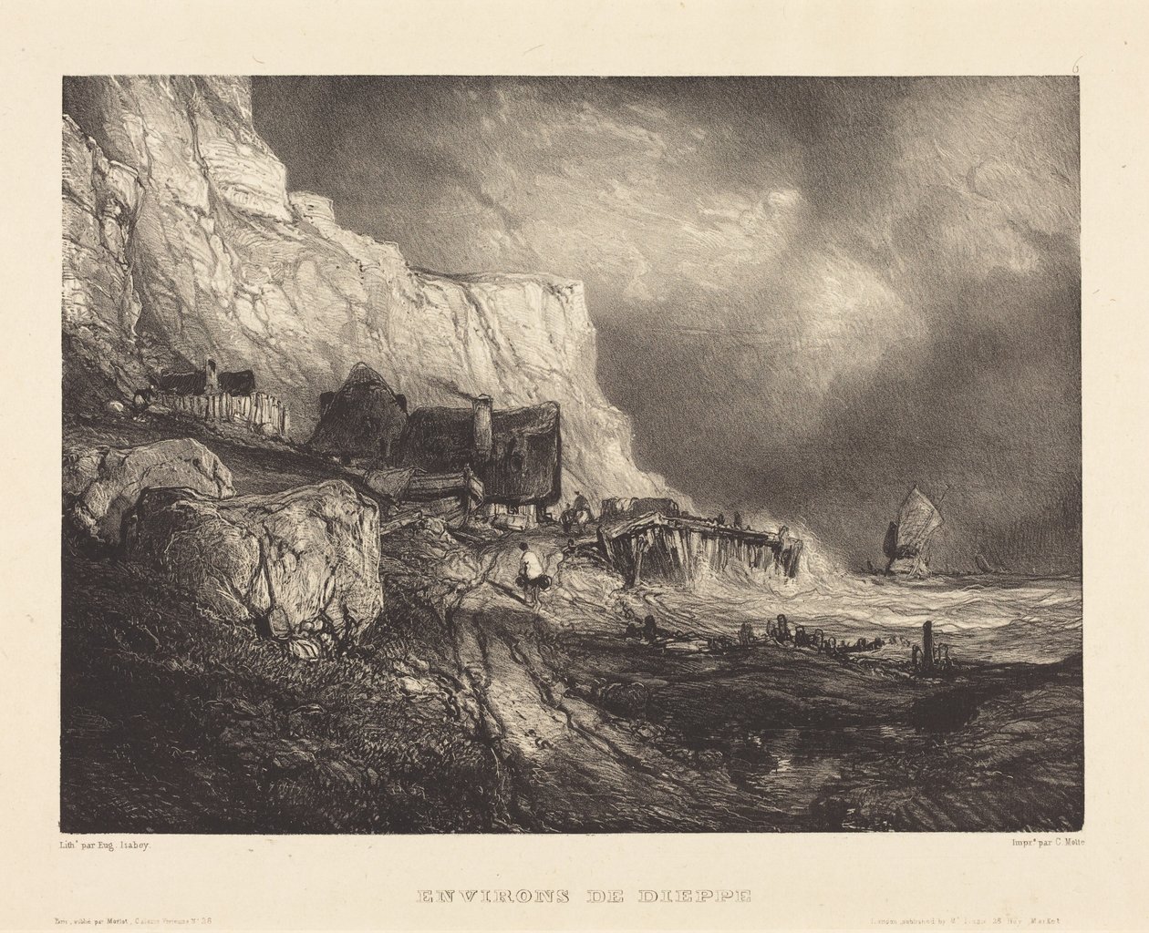 Okolice Dieppe autorstwa Eugene Isabey