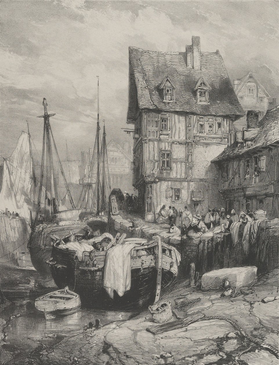 Wnętrze Portu, 1833., 1833. autorstwa Eugene Isabey