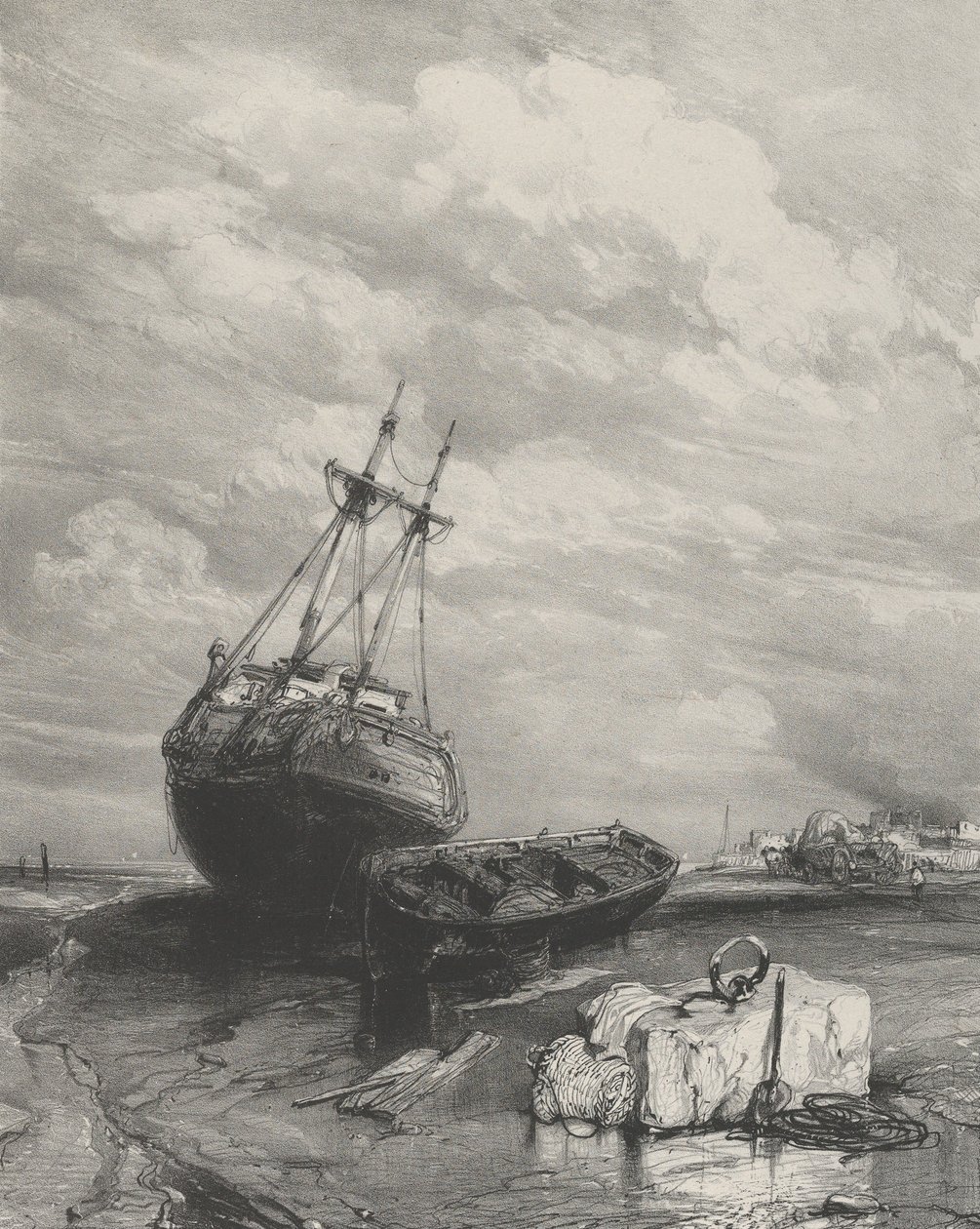Odpływ, 1833. autorstwa Eugene Isabey