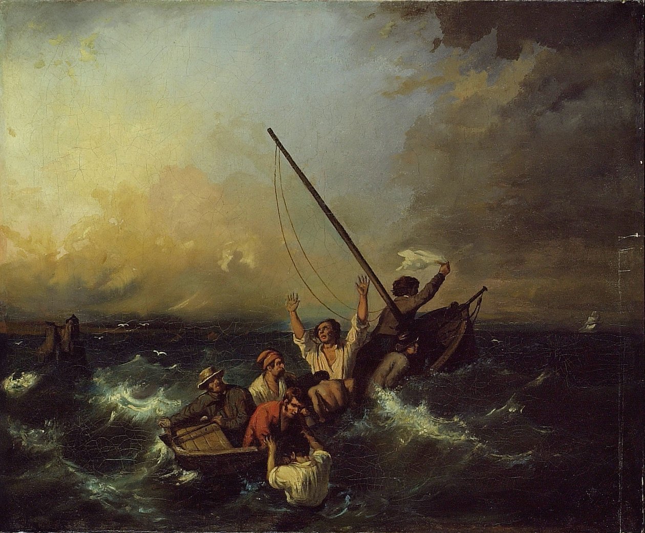Wrak statku autorstwa Eugene Isabey