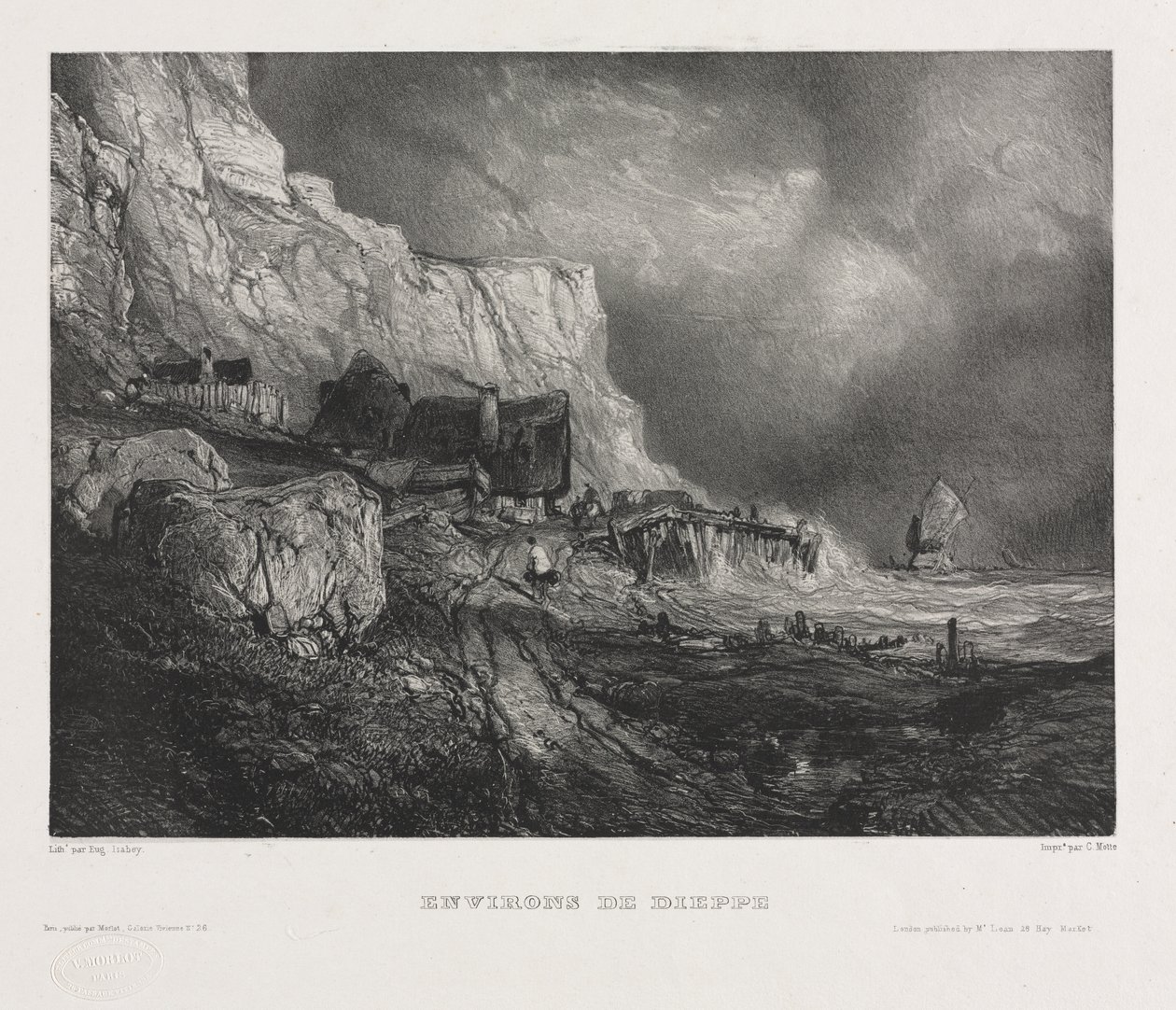 Sześciu marines, 1833. autorstwa Eugene Isabey